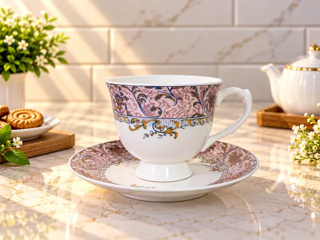 Tea Set Bone China (6+6) 2 product photo