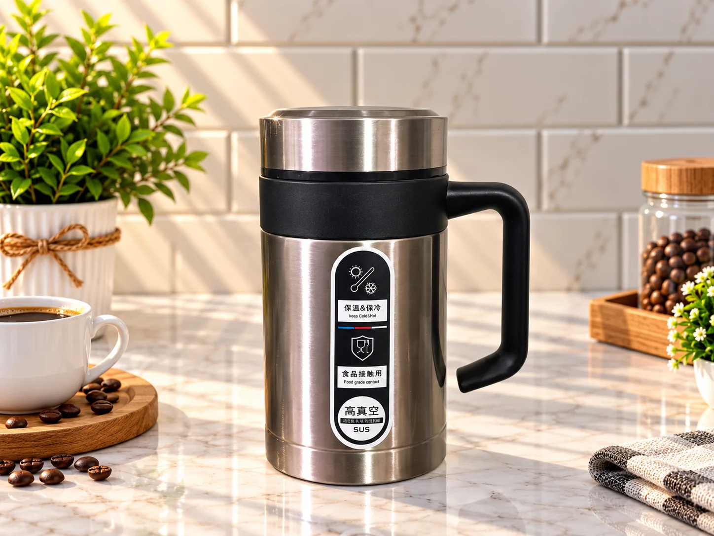 Coffee Mug Stainless Steel (500ml) photo 4