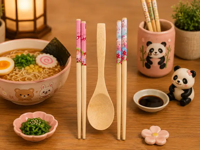 Kids Chopstick Set ( Bamboo Wood) product photo