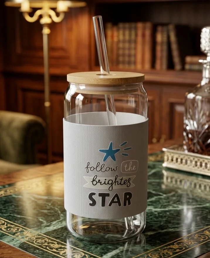 Glass Sipper (leather strap) photo 1