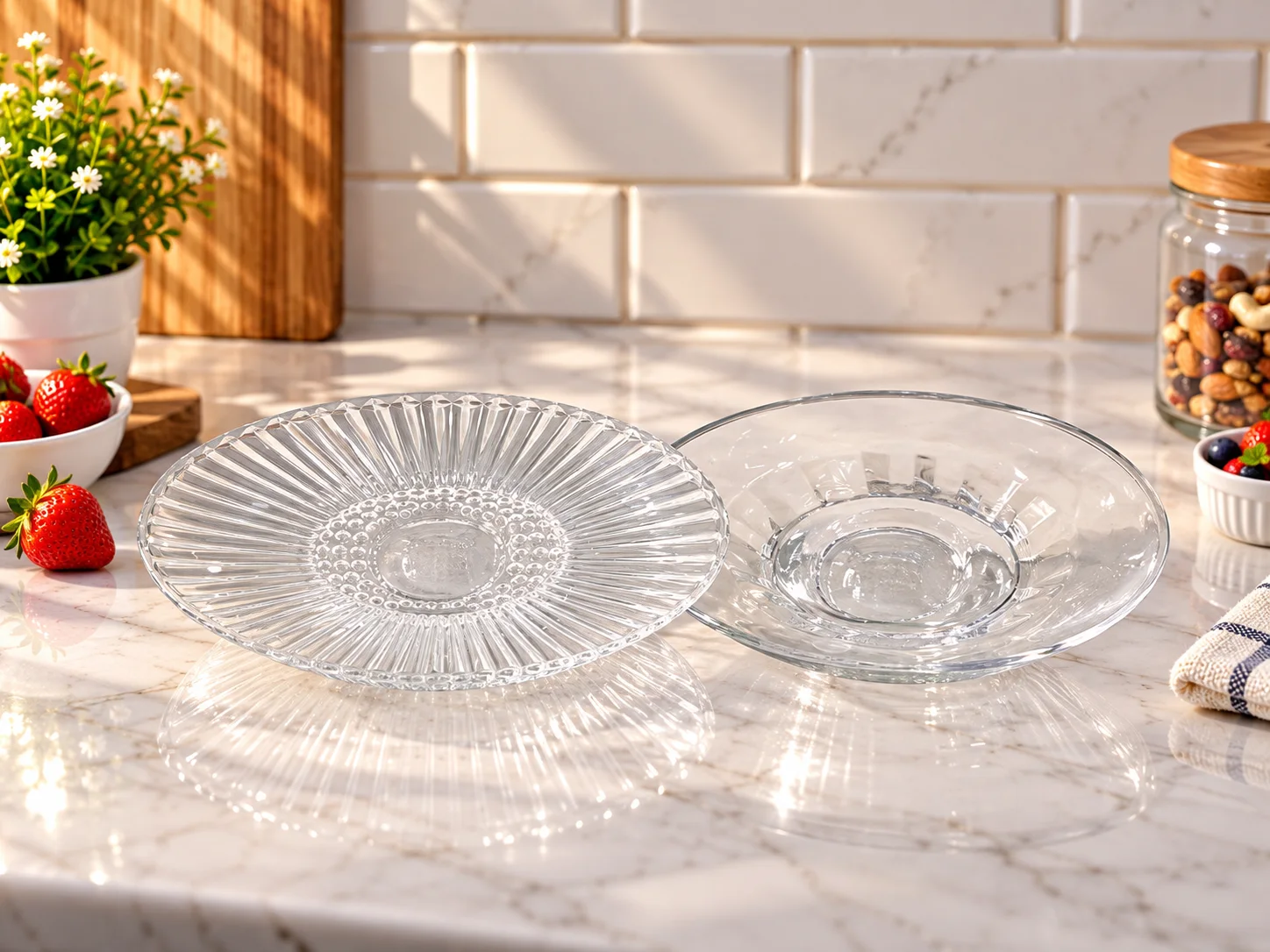 Oval Glass Bowl  (1pcs) photo 4