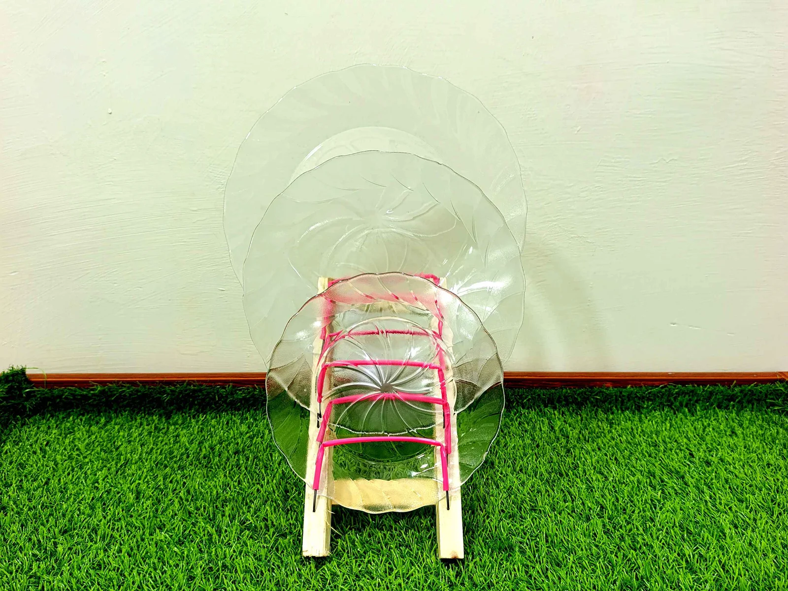 Tempered Glass Plate Set (Oven Use)18-Pcs Frosty photo 1