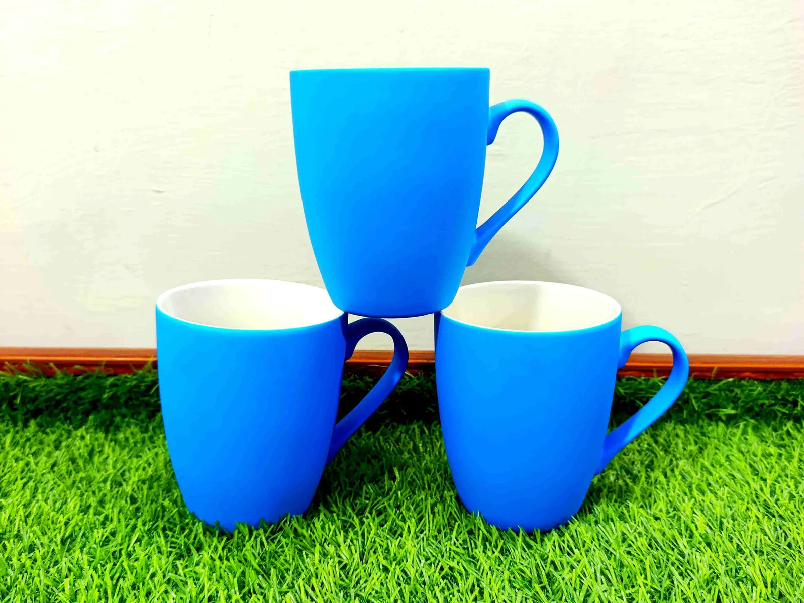 Matte Finish Bone China Mugs Diff-Colors (6pcs) (Royal Gold) photo 2