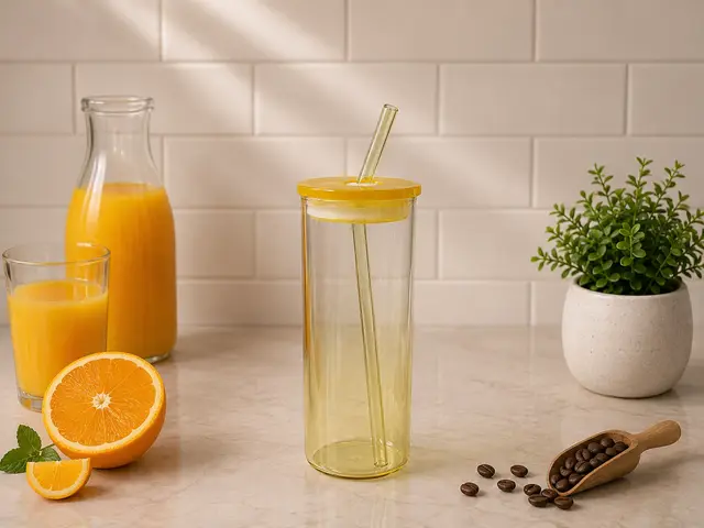Glass Sipper (Yellow Dual) product photo