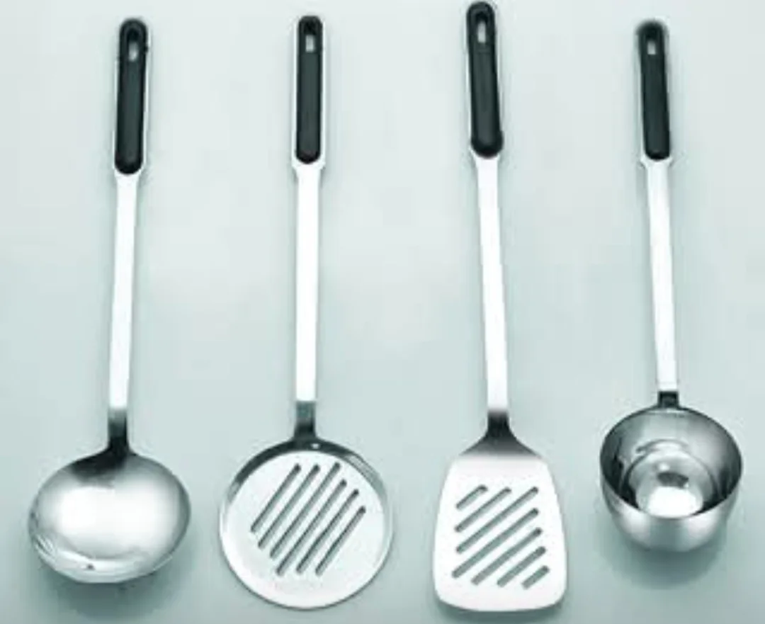 Cooking Spoon Steel Set 4-Pcs photo 1