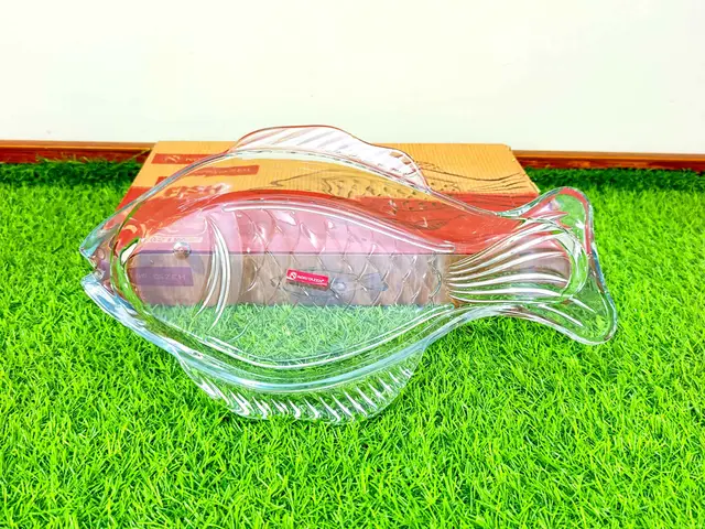 Glass Fish Serving Dish (L) imported product photo