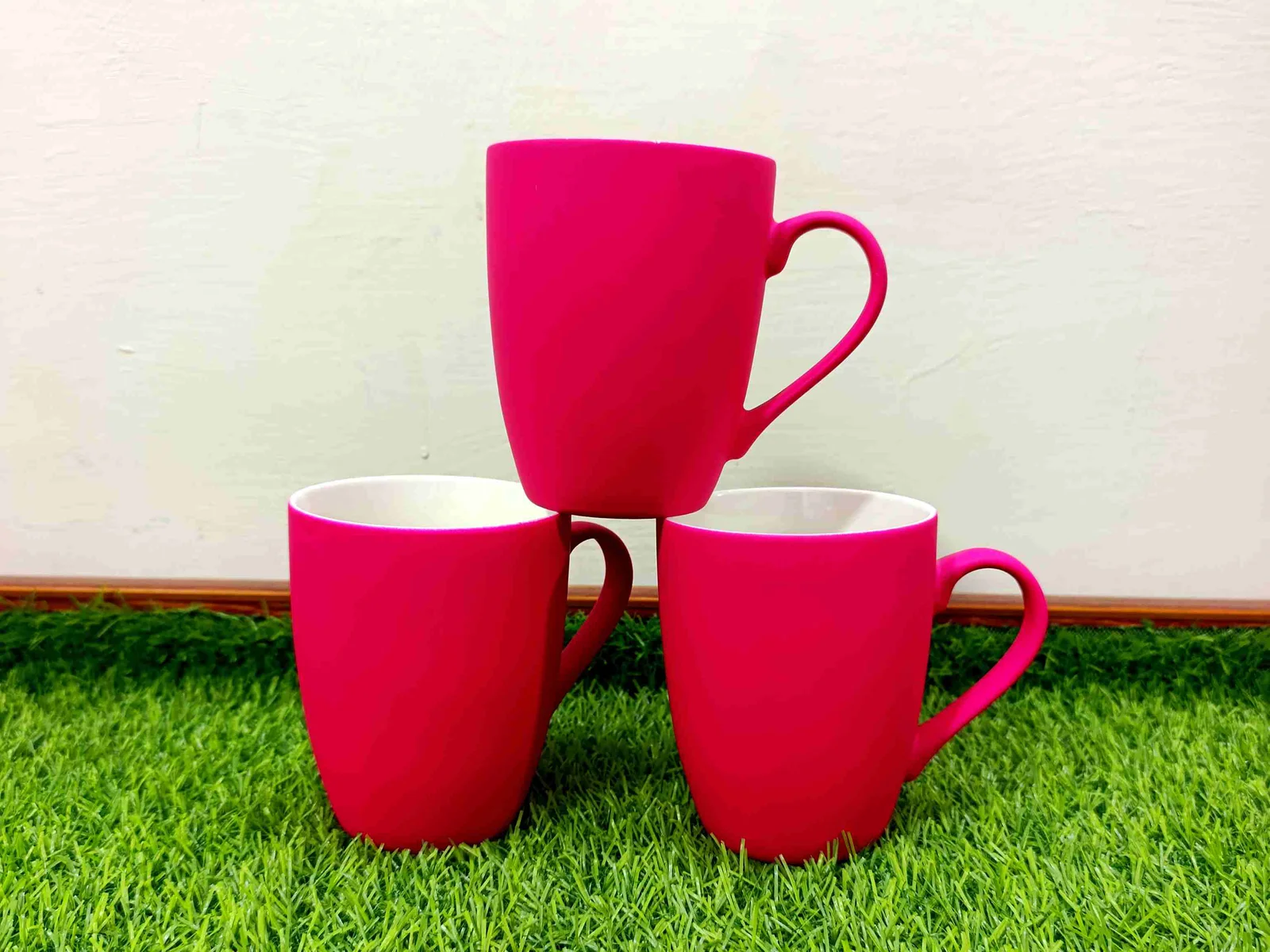 Matte Finish Bone China Mugs 6-Pcs (Royal Gold) photo 4