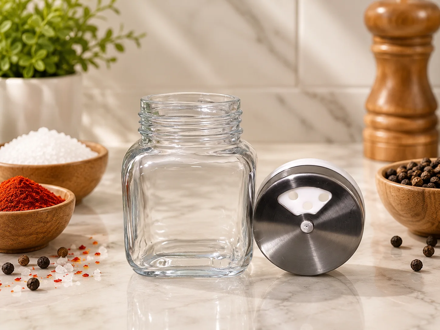 Glass Salt & Spice Shaker photo 3