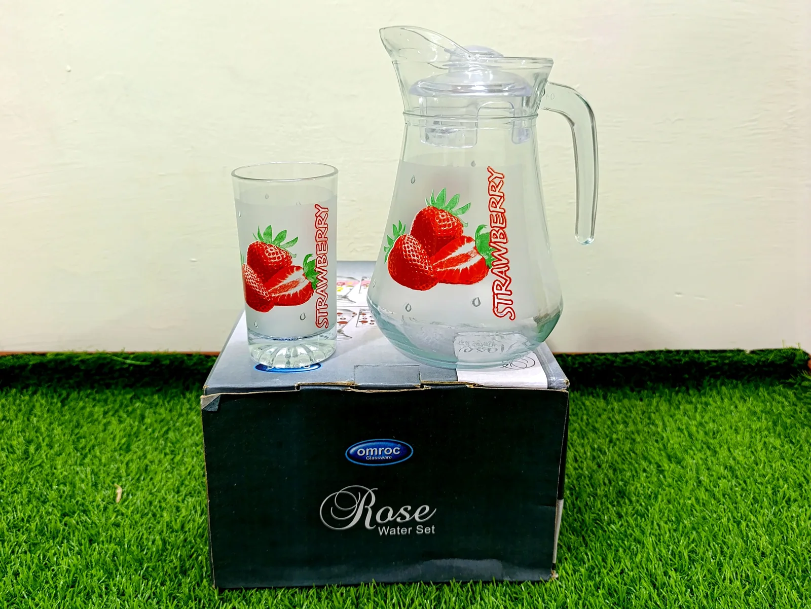 Water Set Strawberry printed (7pcs) photo 3