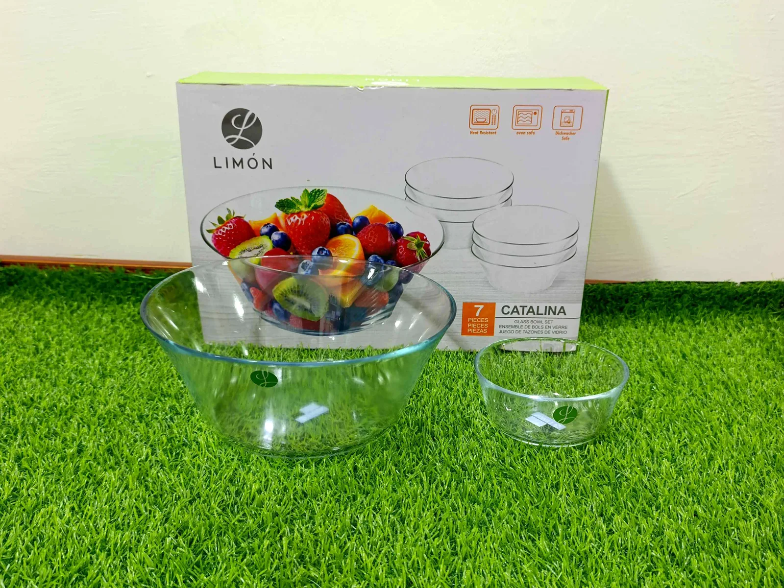 Bowl Set clear glass (7pcs) photo 2