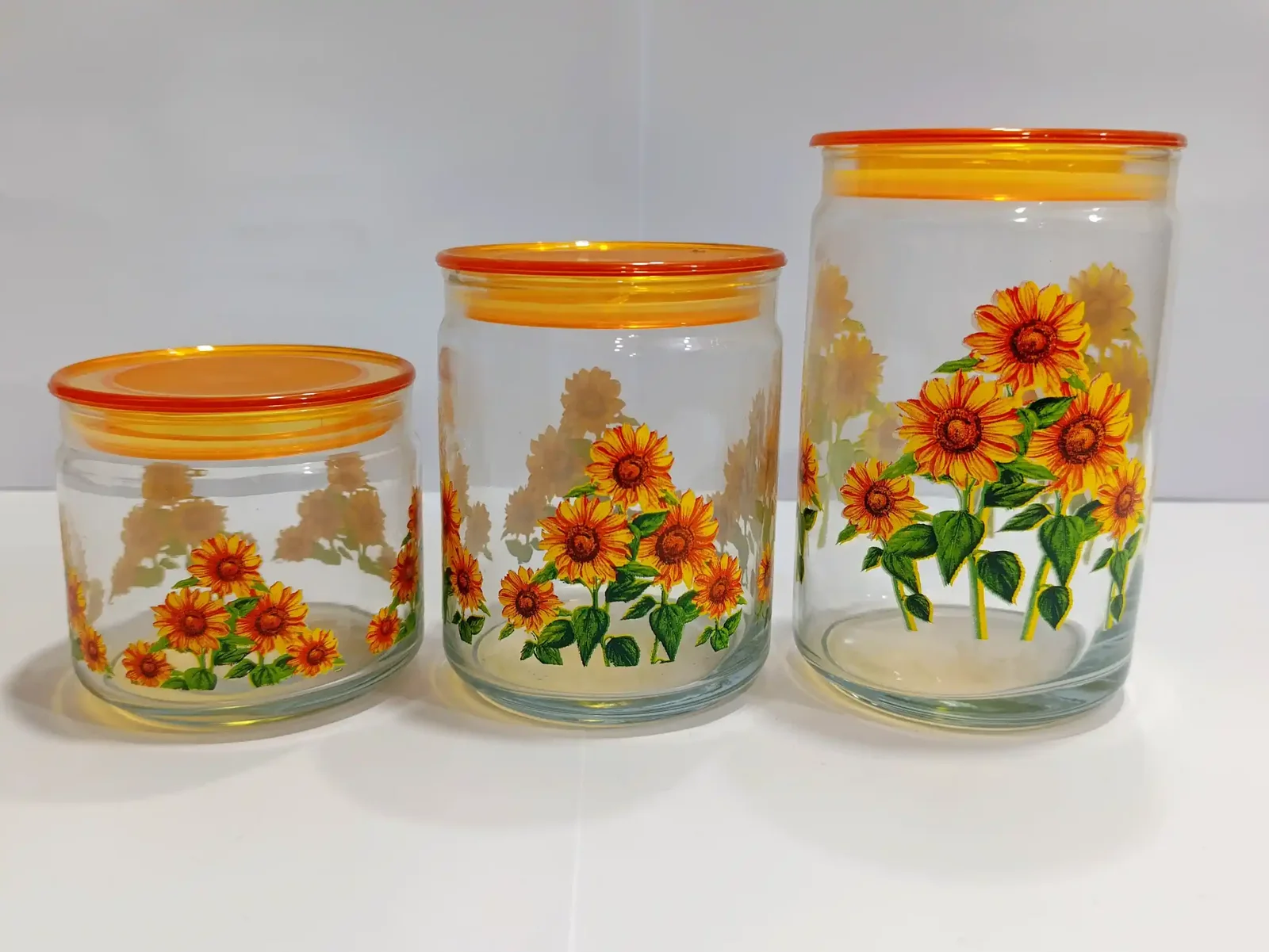 Airtight Jar Set Printed Yellow photo 3