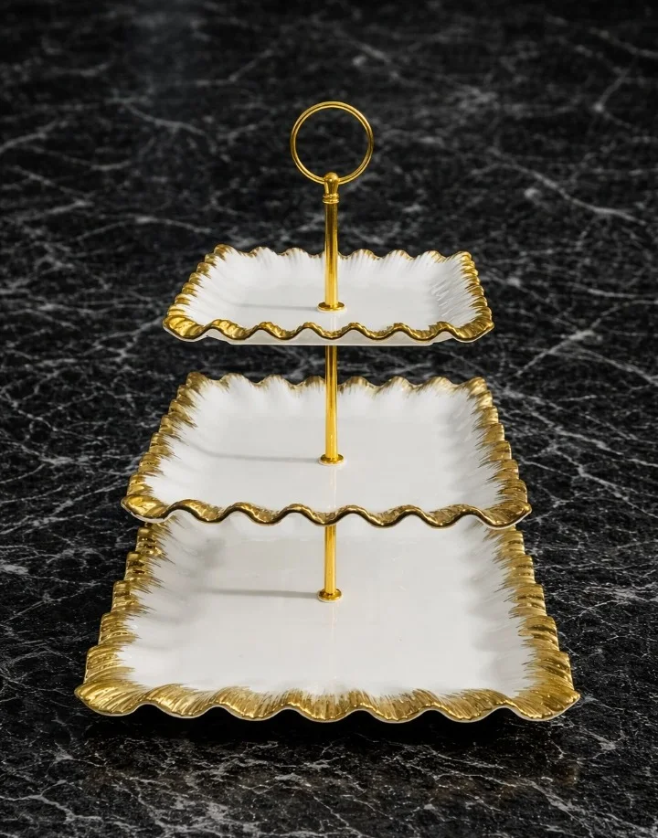 Pastry Try (3 tier)(Ceramic) photo 1