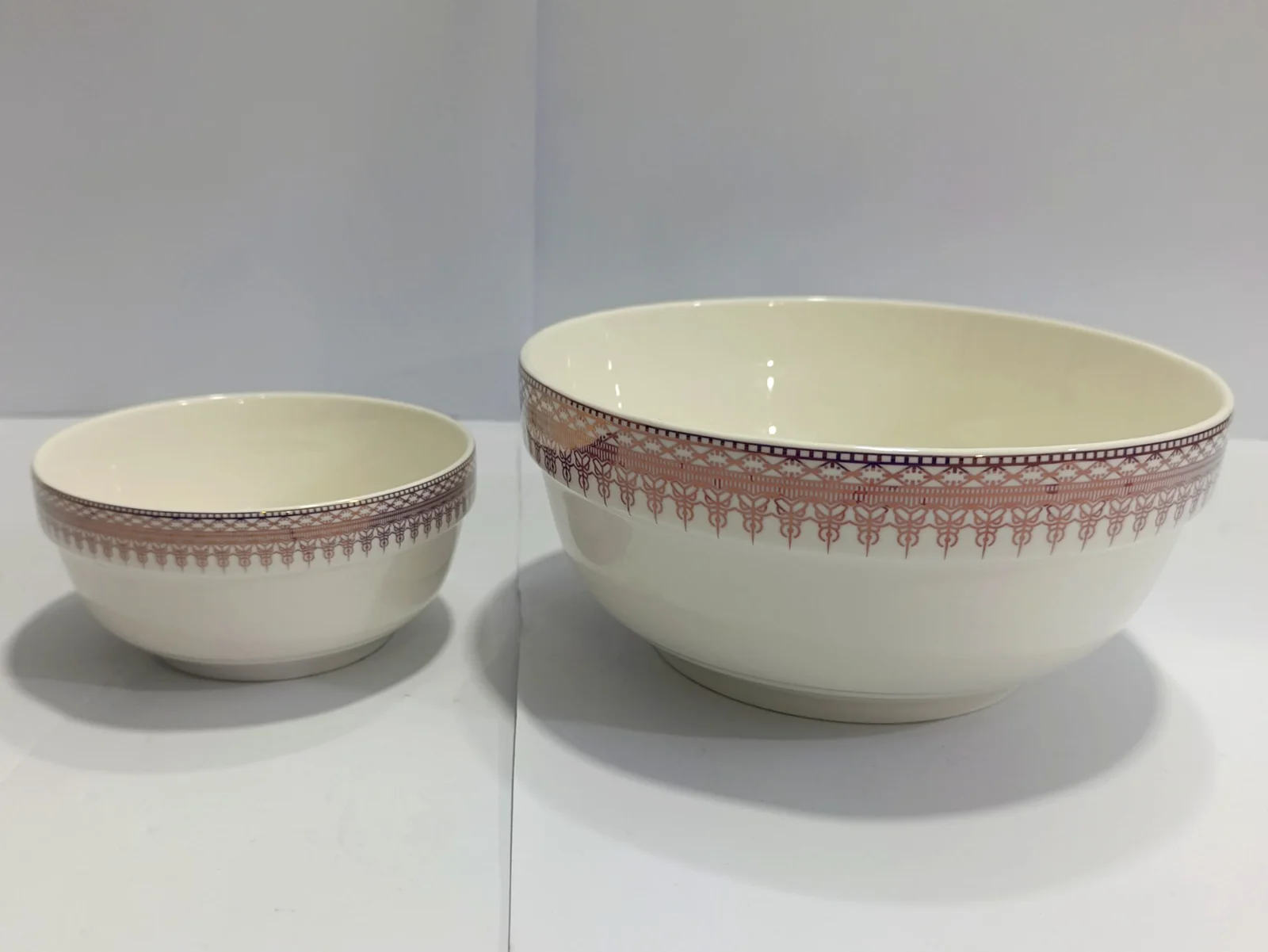 Soup Set Ceramic (1+6 Pcs) Violet photo 1