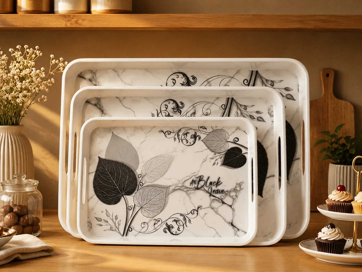 Tray Set (3pcs) 2 photo 1