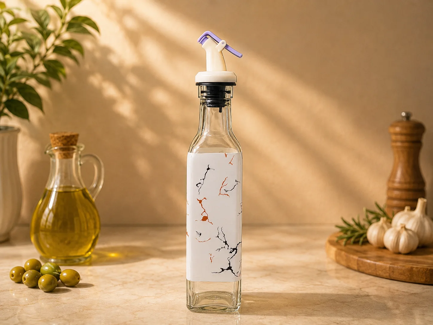 Glass Oil Bottle  photo 2