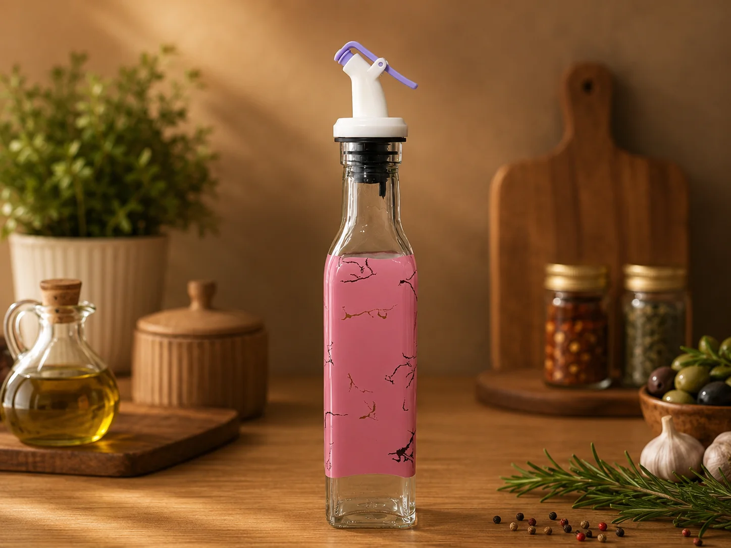 Glass Oil Bottle  photo 3