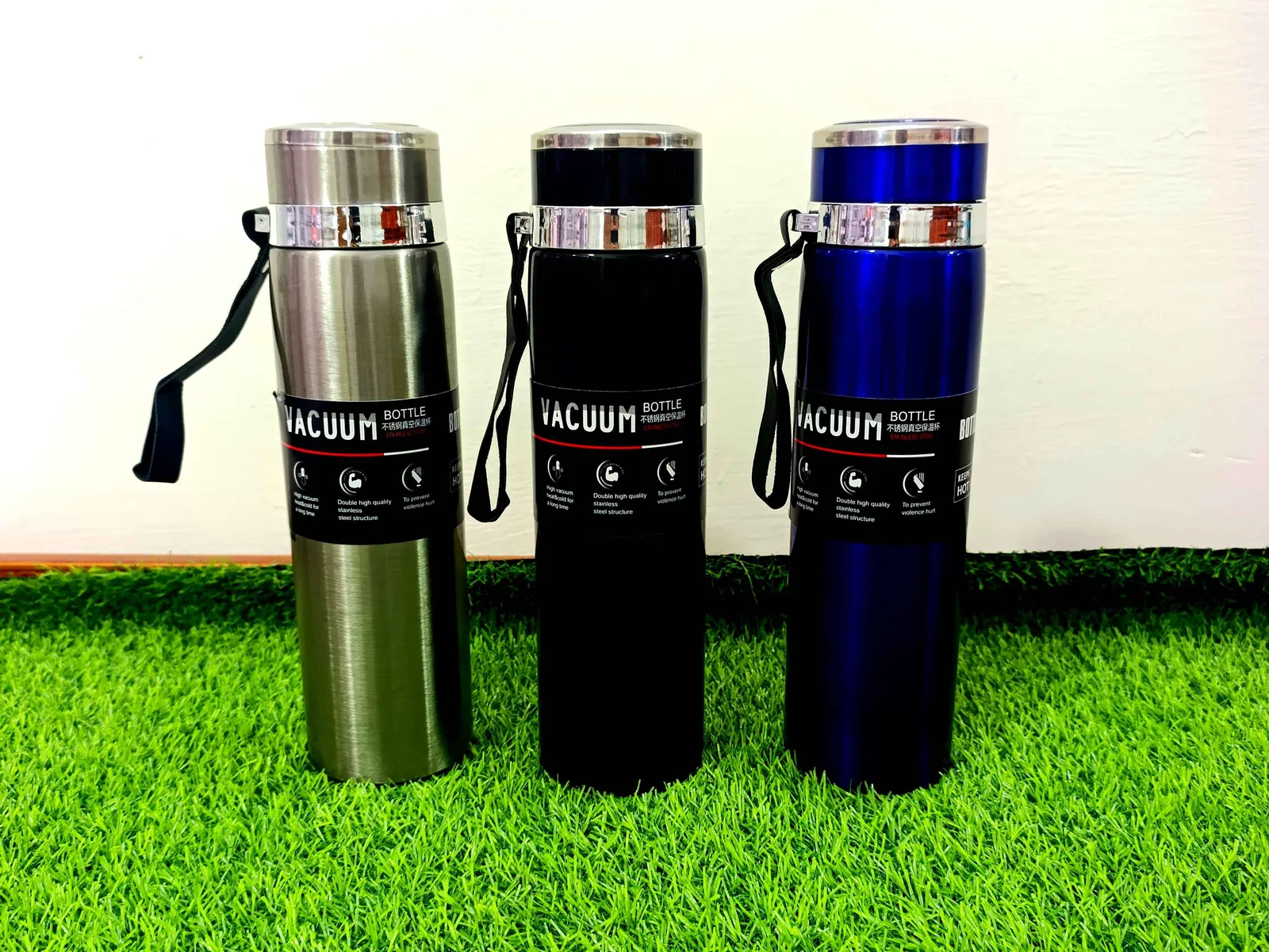 Water Bottle stainless steel (Blue) photo 4