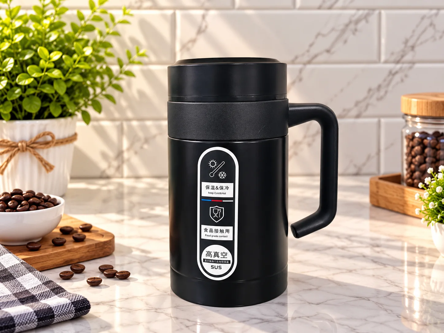 Coffee Mug Stainless Steel (500ml) photo 5