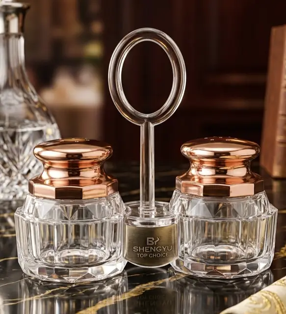 Acrylic Salt n Pepper Shakers (with stand)(namak dani) product photo