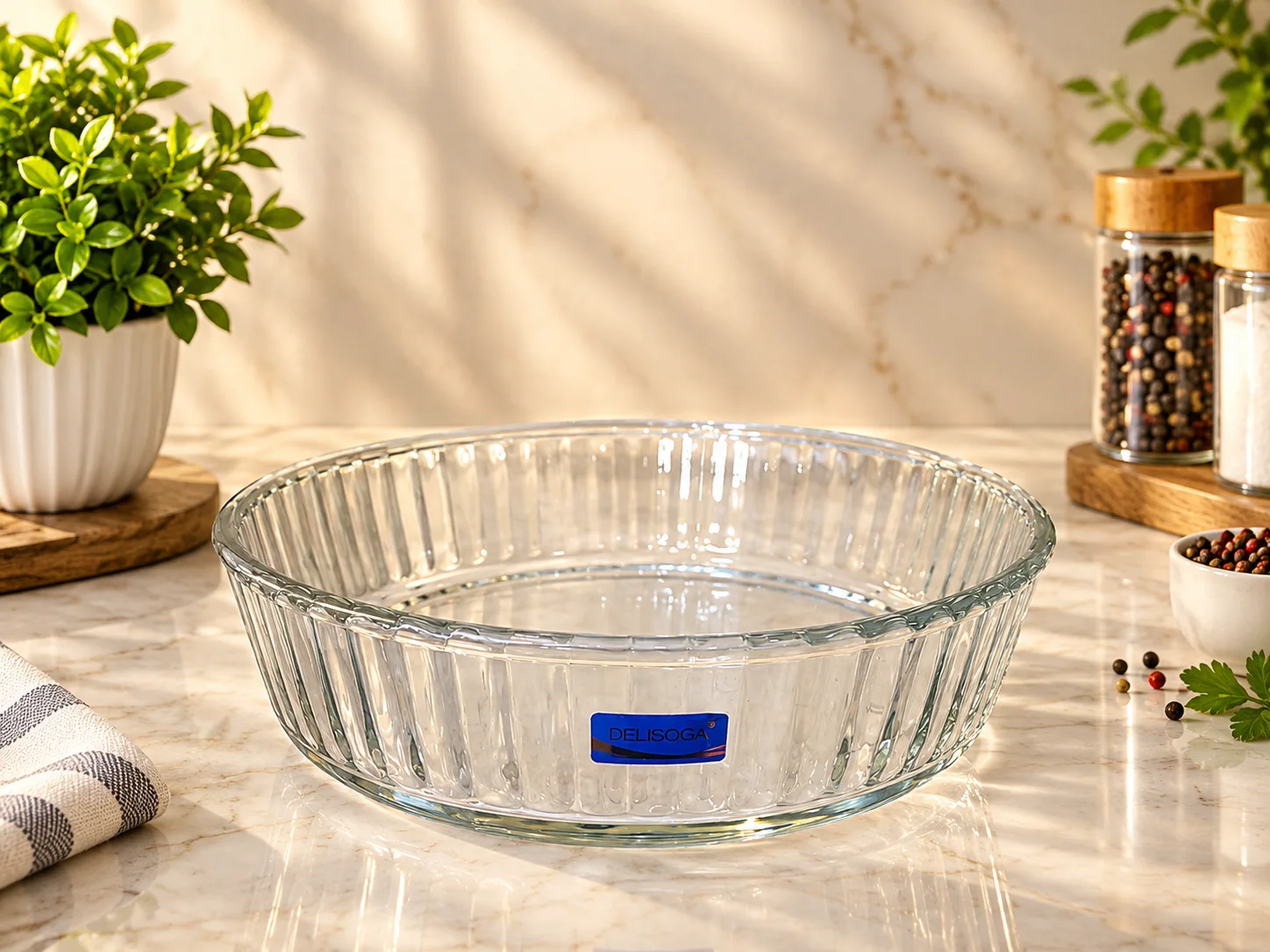 Deep Glass Serving Dish (Large) photo 1