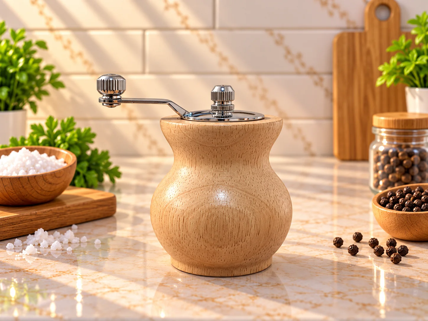 Wooden Pepper Grinder photo 1