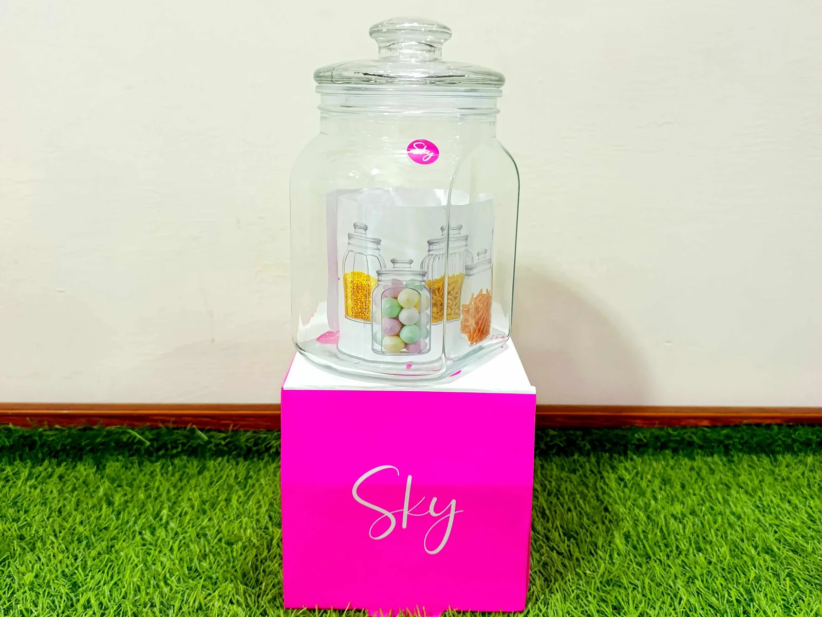  Airtight glass jar sky 4 (1700ml) photo 2