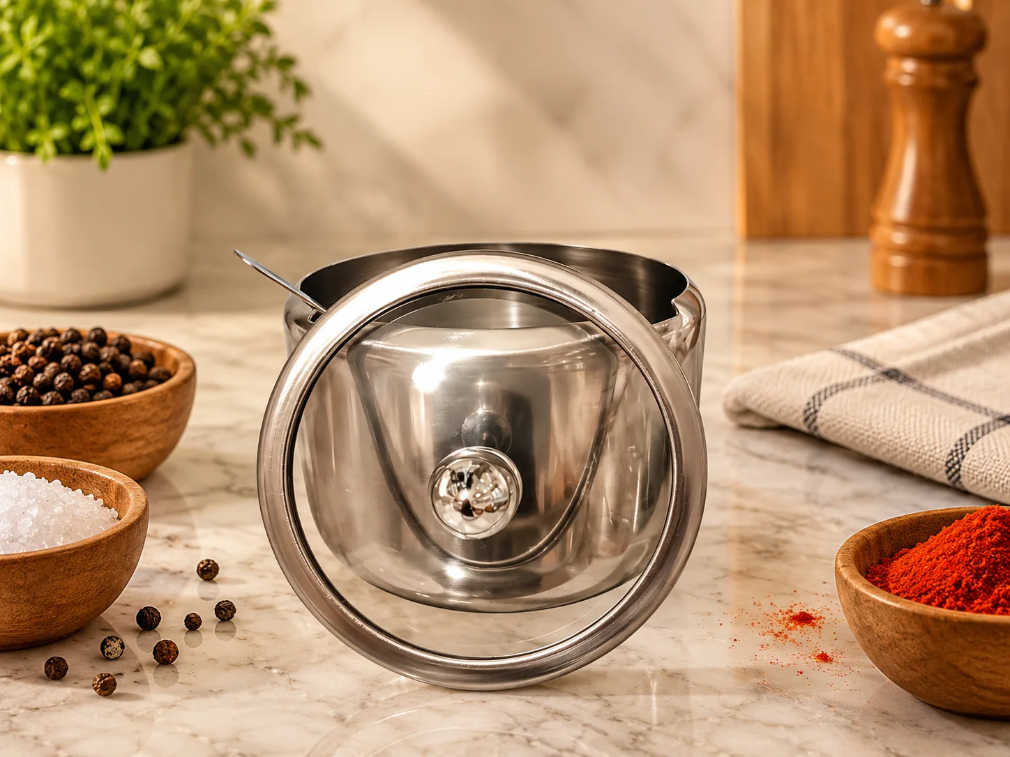 Sugar Pot (Stainless Steel) photo 2
