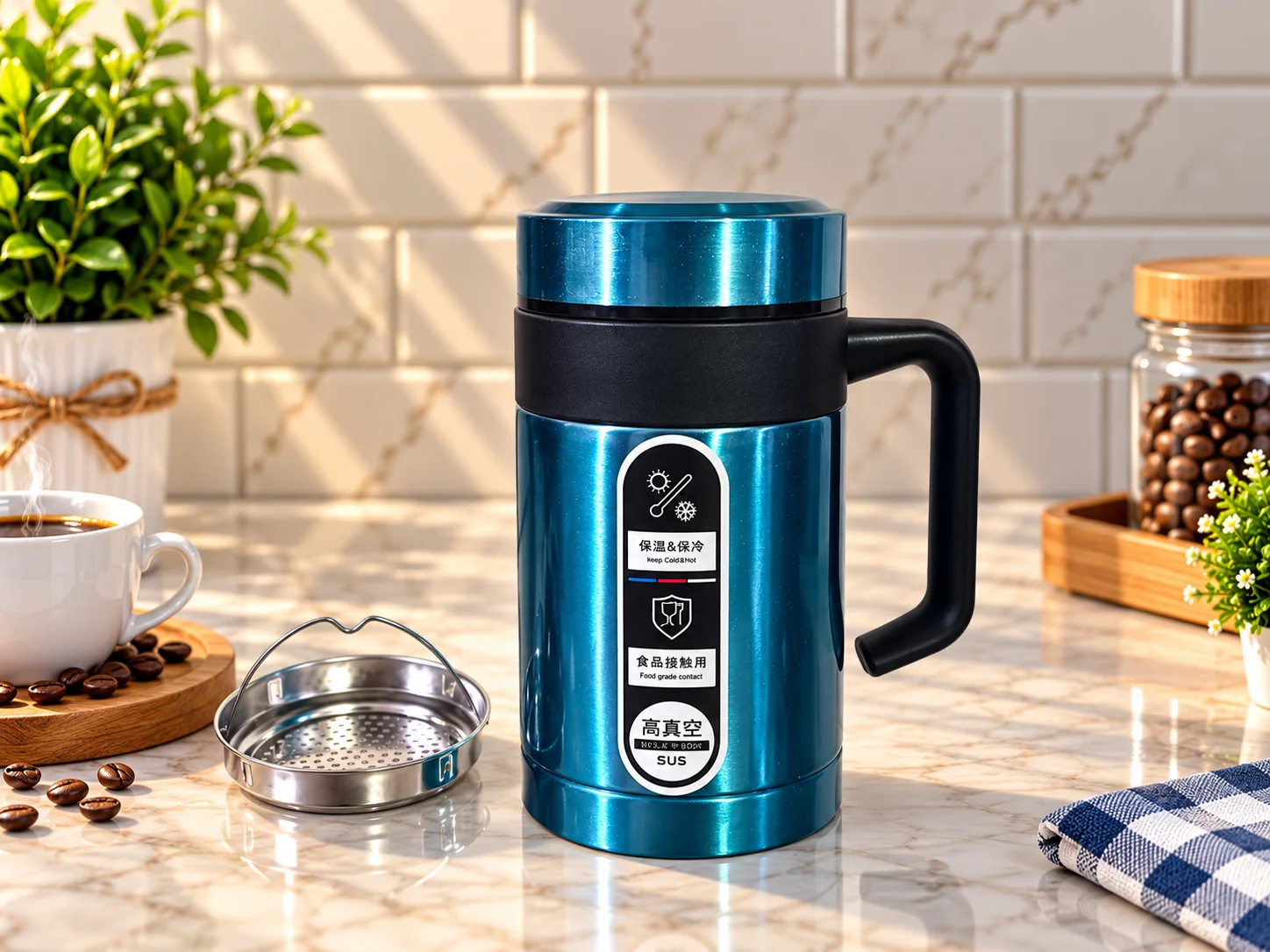 Coffee Mug Stainless Steel (500ml) photo 2