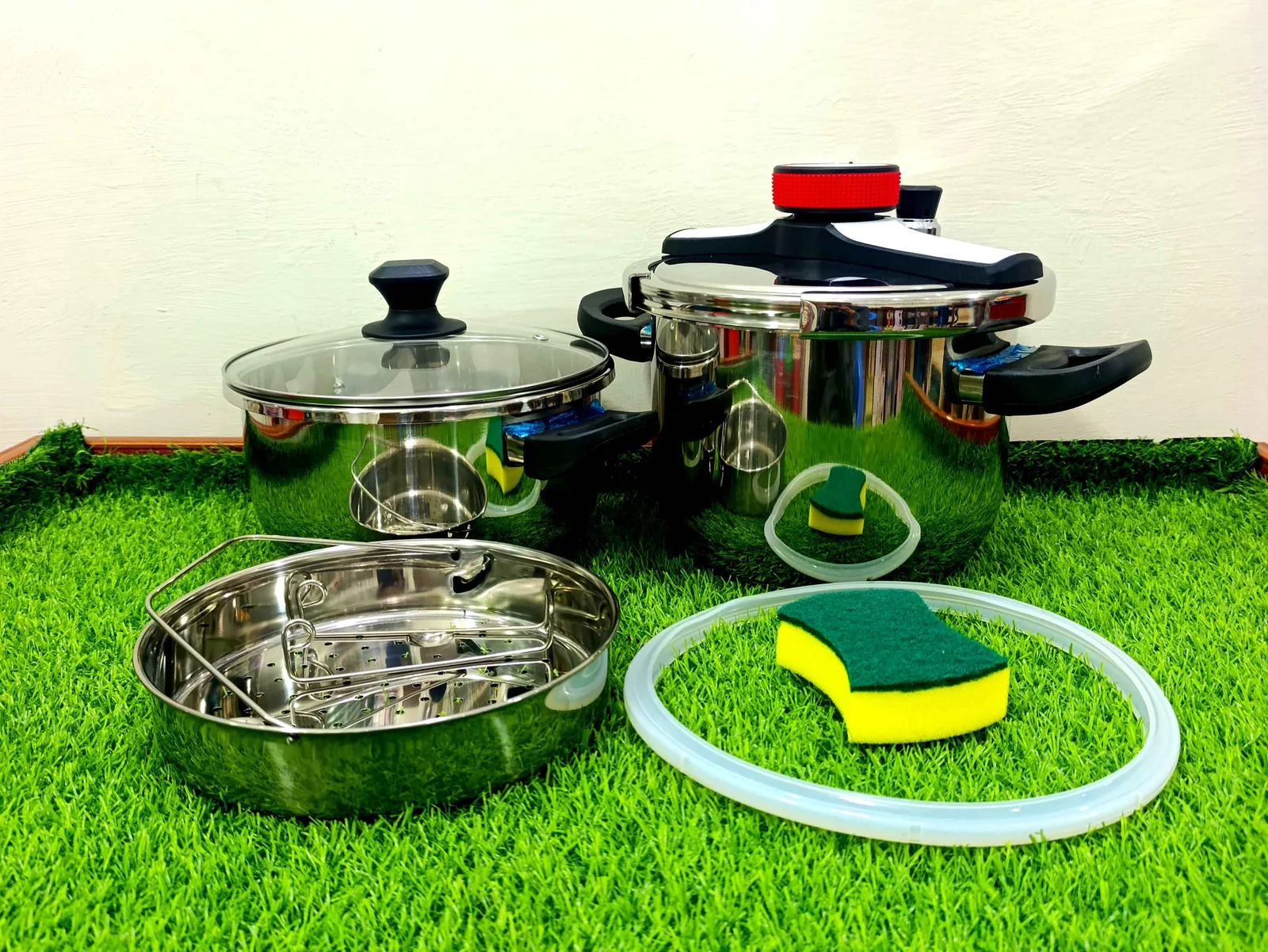 Pressure Cooker Set Knob type (8pcs) (Germany) photo 1