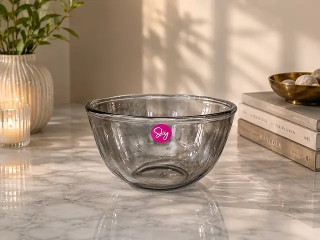 Medium Glass Bowl (gray colored) product photo