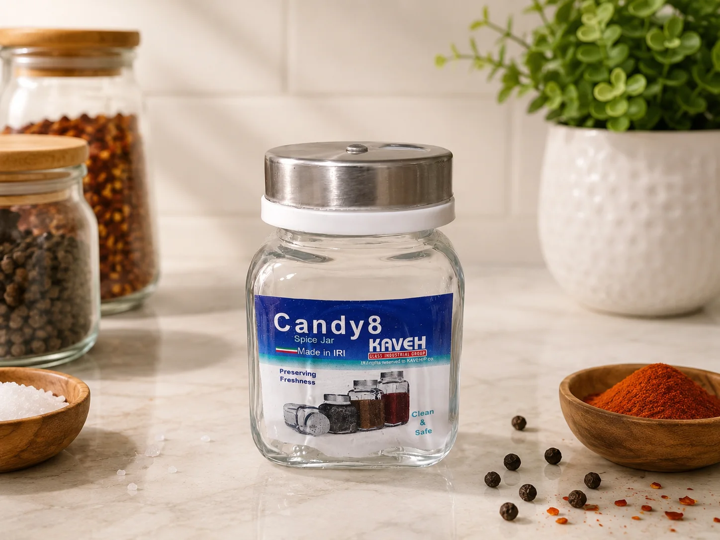 Glass Salt & Spice Shaker photo 2