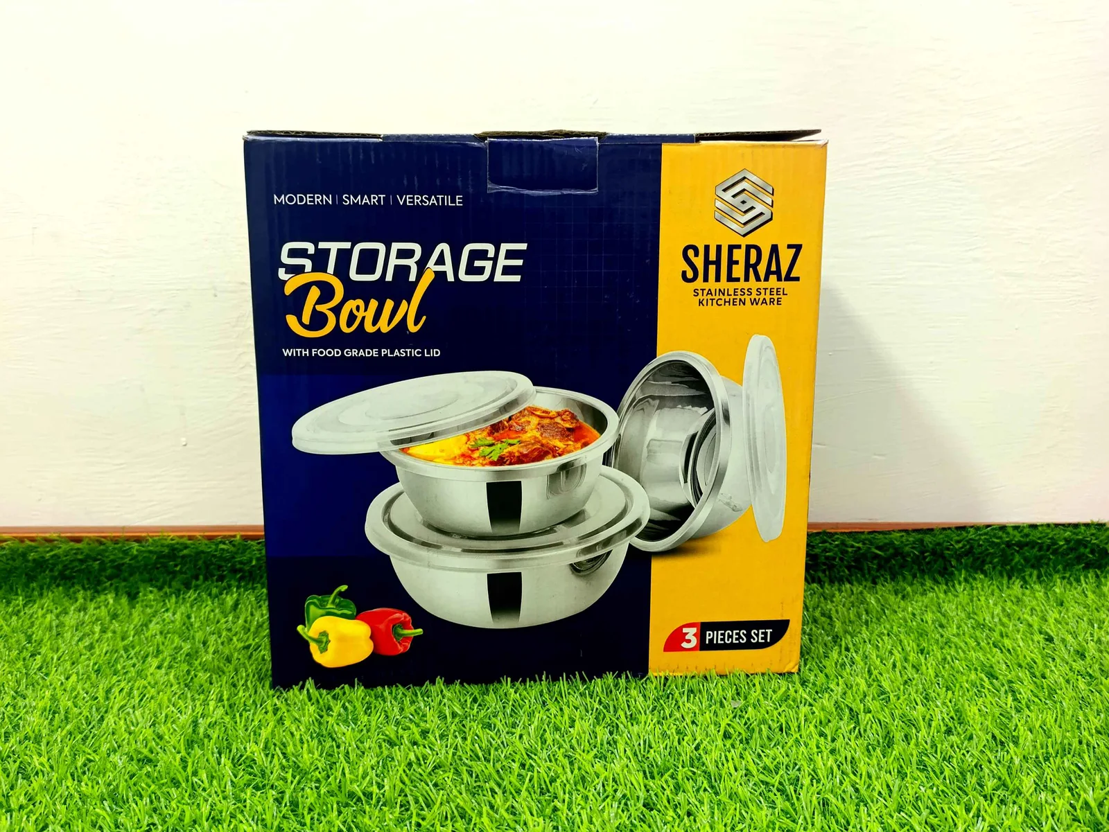 Air Tight Stainless Steel Bowl Set (3Pcs) photo 3