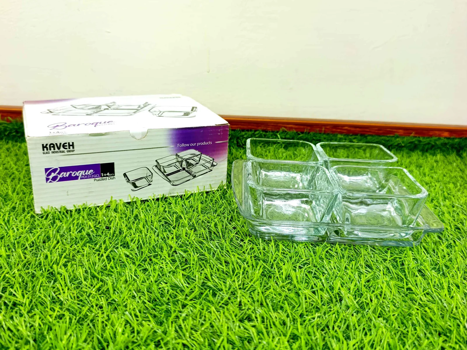 Glass Sauce Dish 4+1 (imported) photo 1