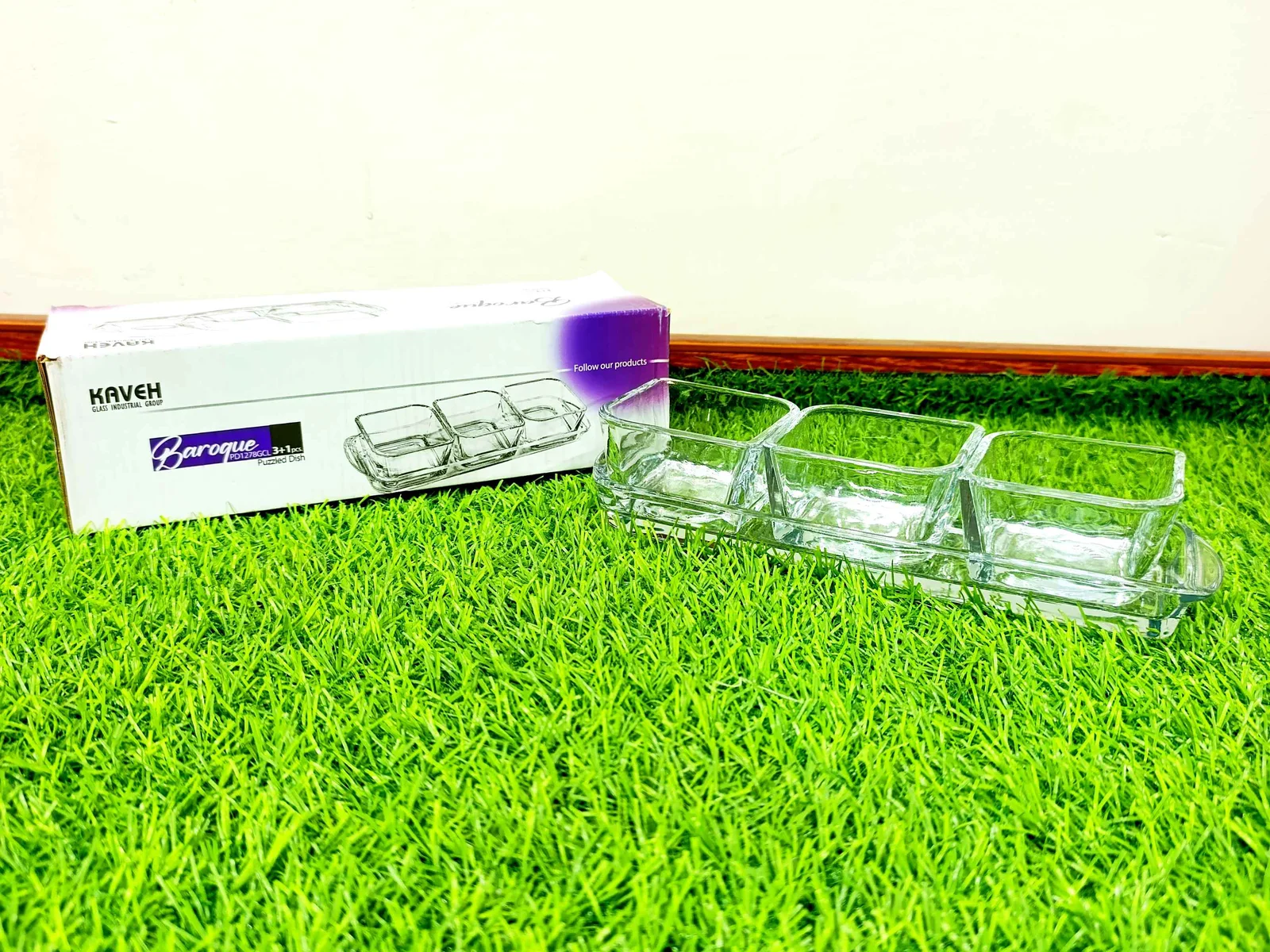 Glass Sauce Dish 3+1 (imported) photo 1