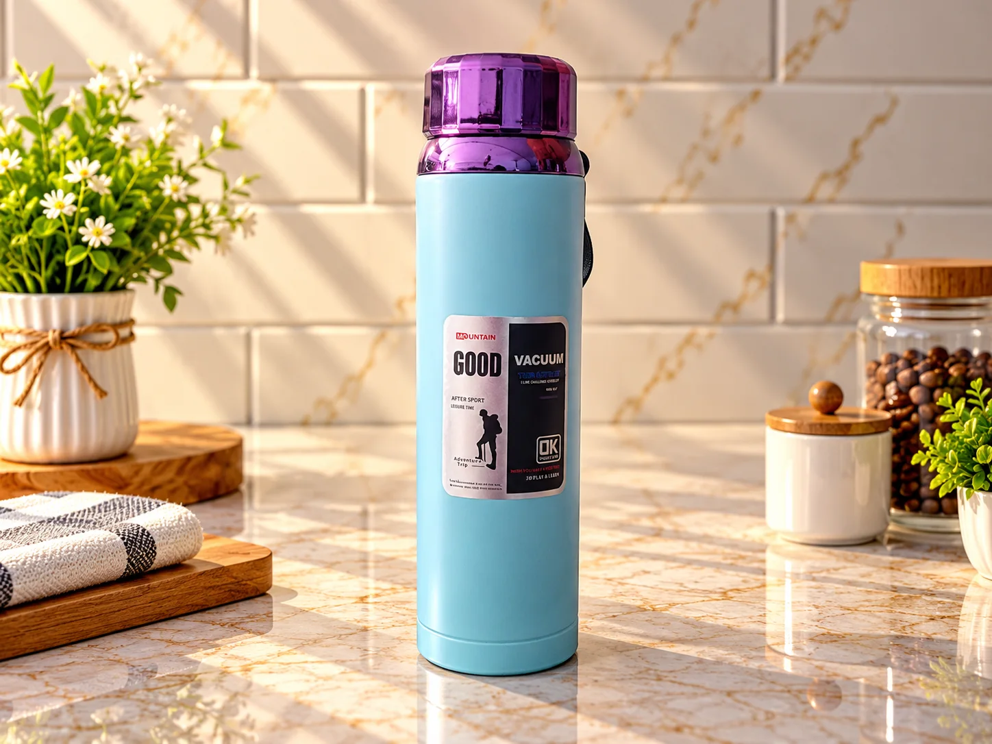 Imported Stainless Steel Bottle (1 liter) photo 3