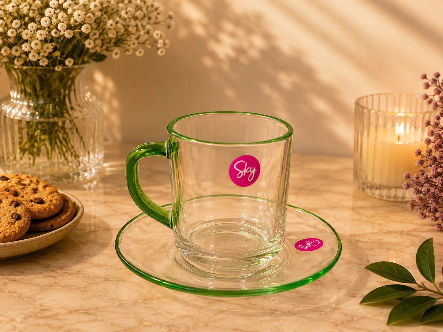 Tea Set Diff. Colors (6+6 in same color) photo 2