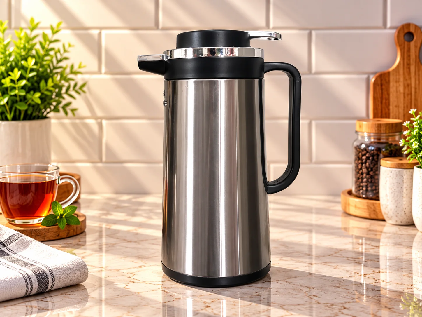 Tea Thermos (2 L Silver) photo 1