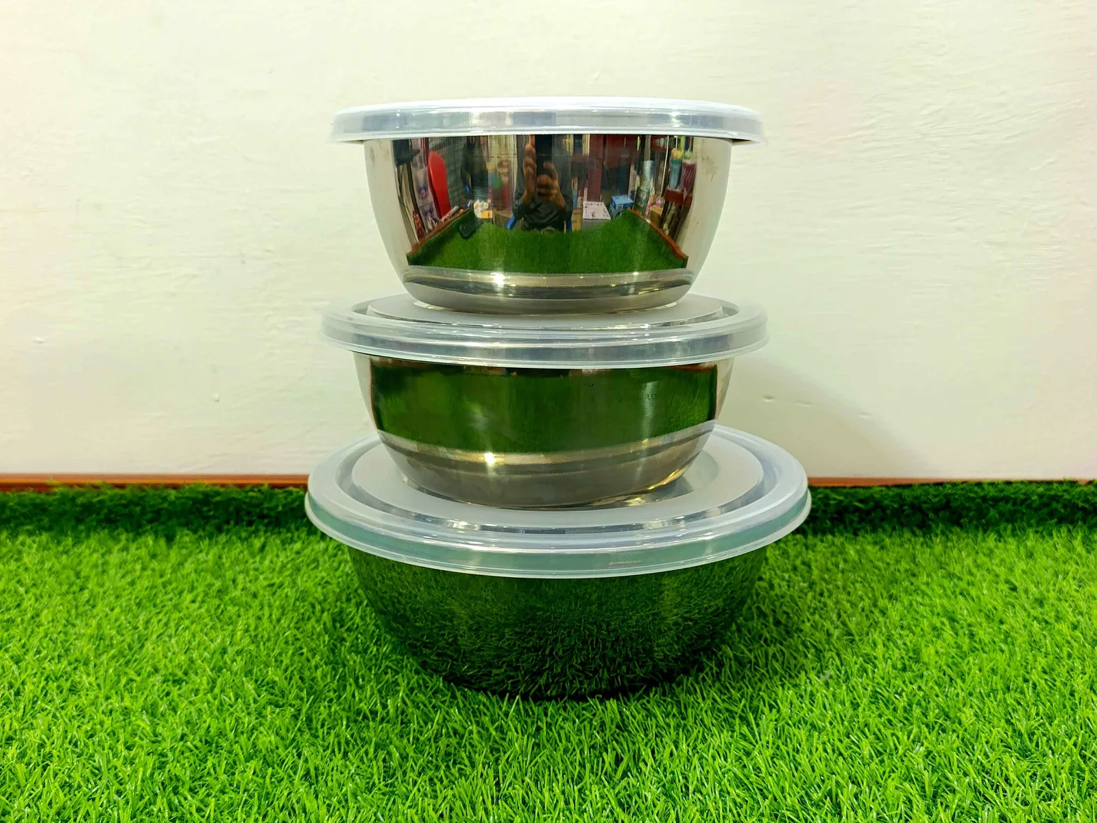 Air Tight Stainless Steel Bowl Set (3Pcs) photo 1