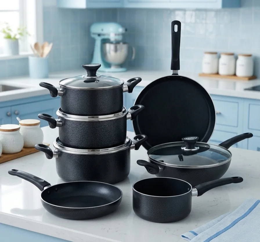 Black Non stick set (Sonex) photo 1