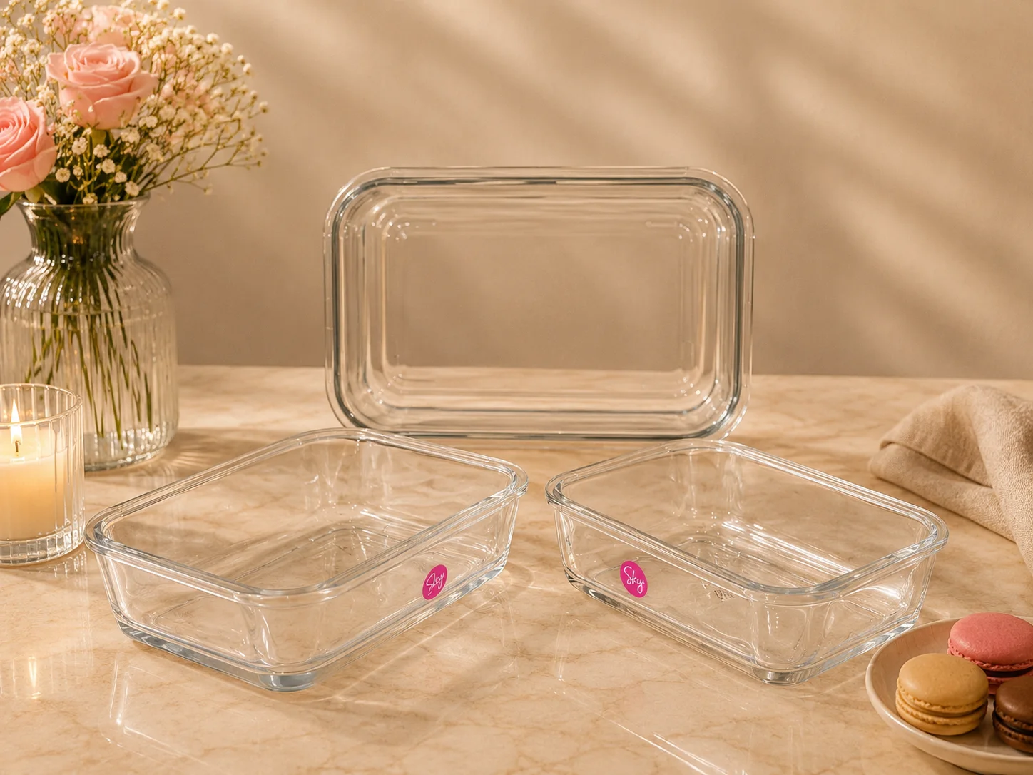 Lumen glass dishes (3pcs) photo 1