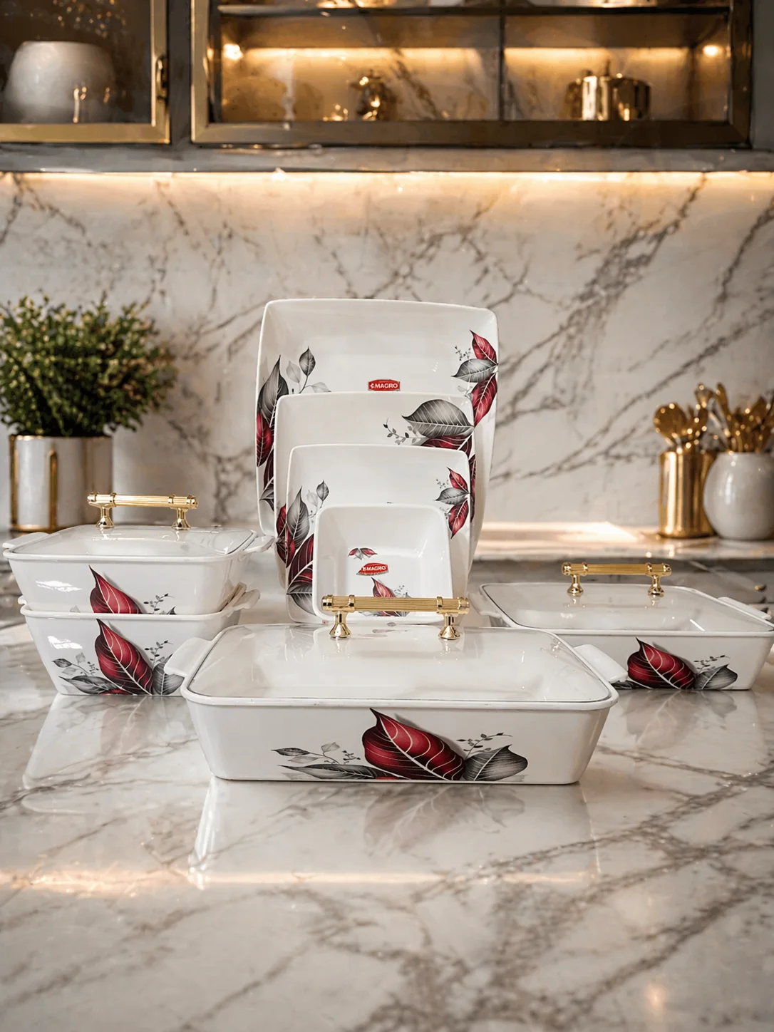 Melamine Double Glazed Dinner Set (72pcs) photo 1