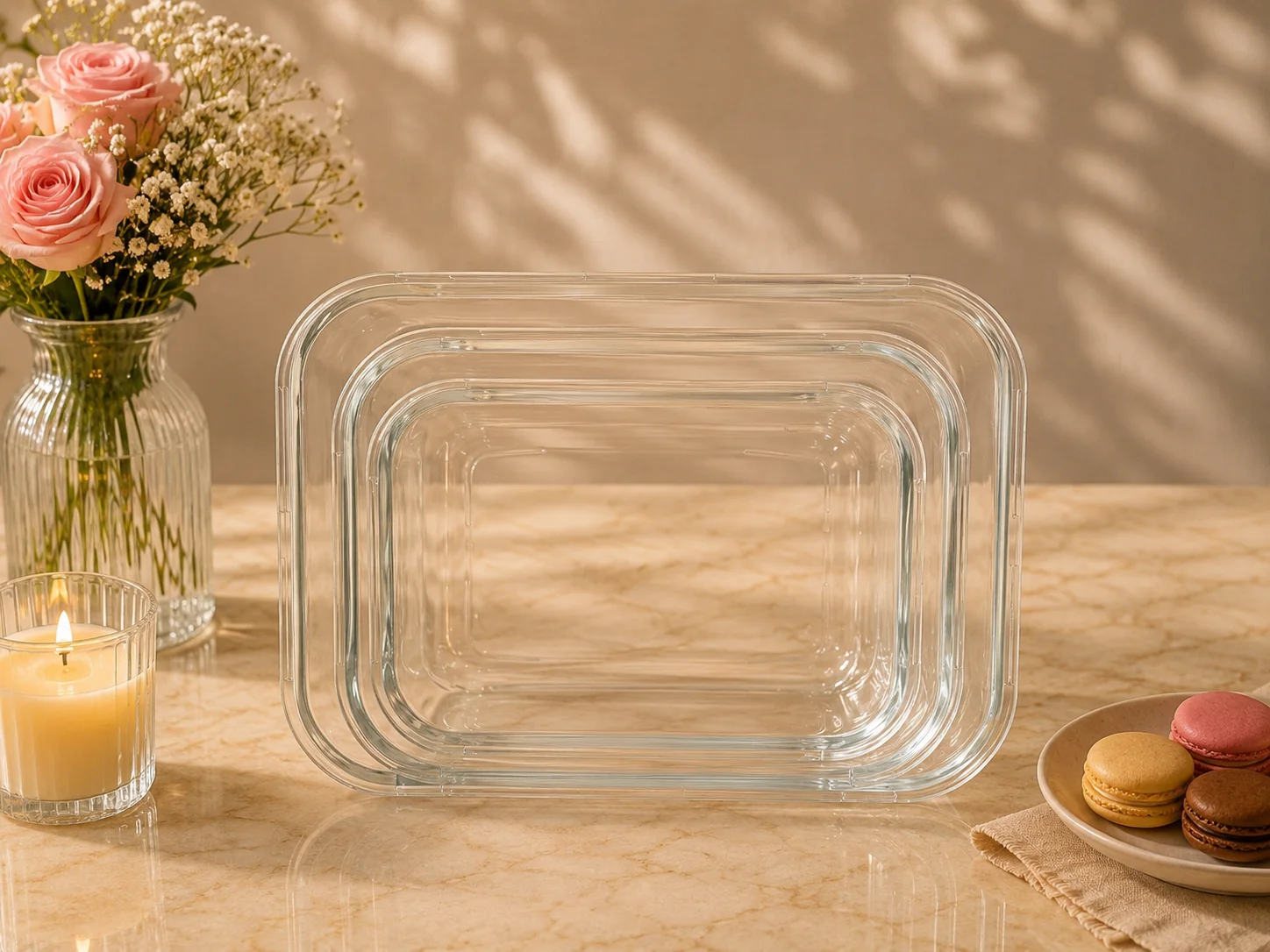 Lumen glass dishes (3pcs) photo 5