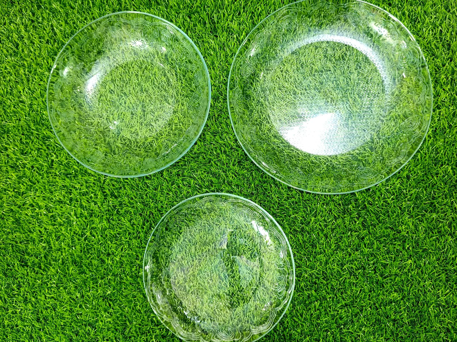 Tempered Glass Plate Set (Oven Use) (18-Pcs) Orchid photo 2