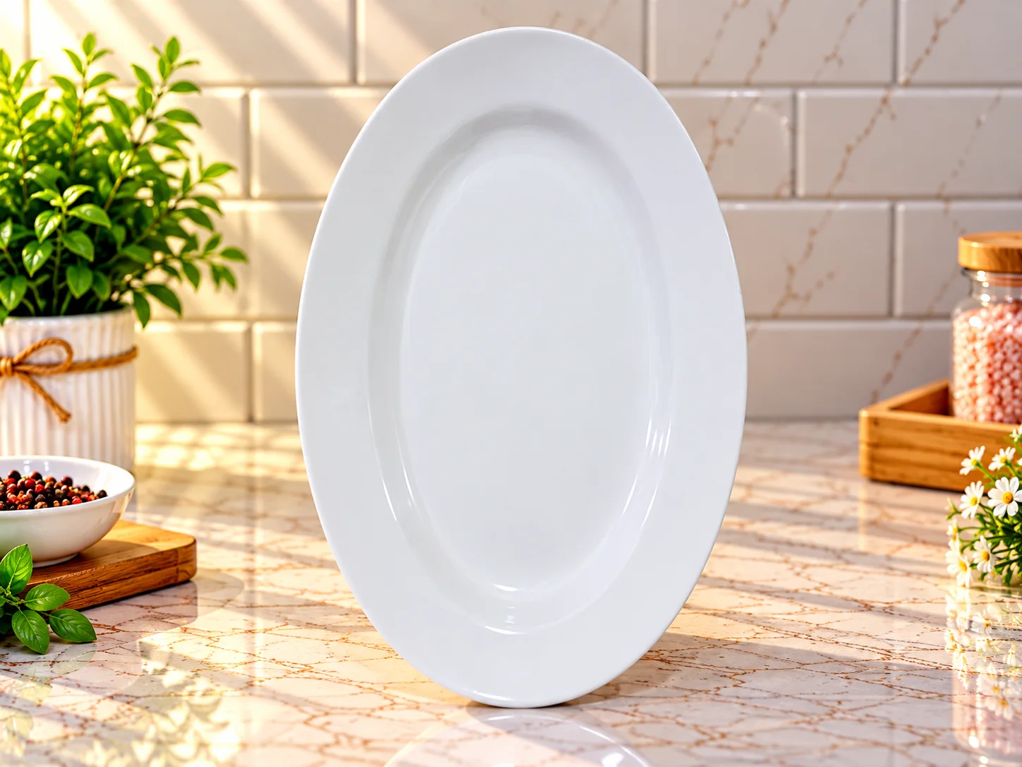 Porcelain Large Oval Dish photo 2