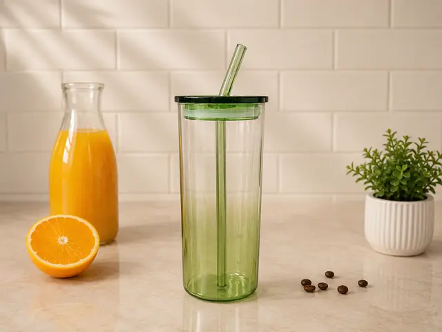 Glass Sipper (Green Dual) product photo