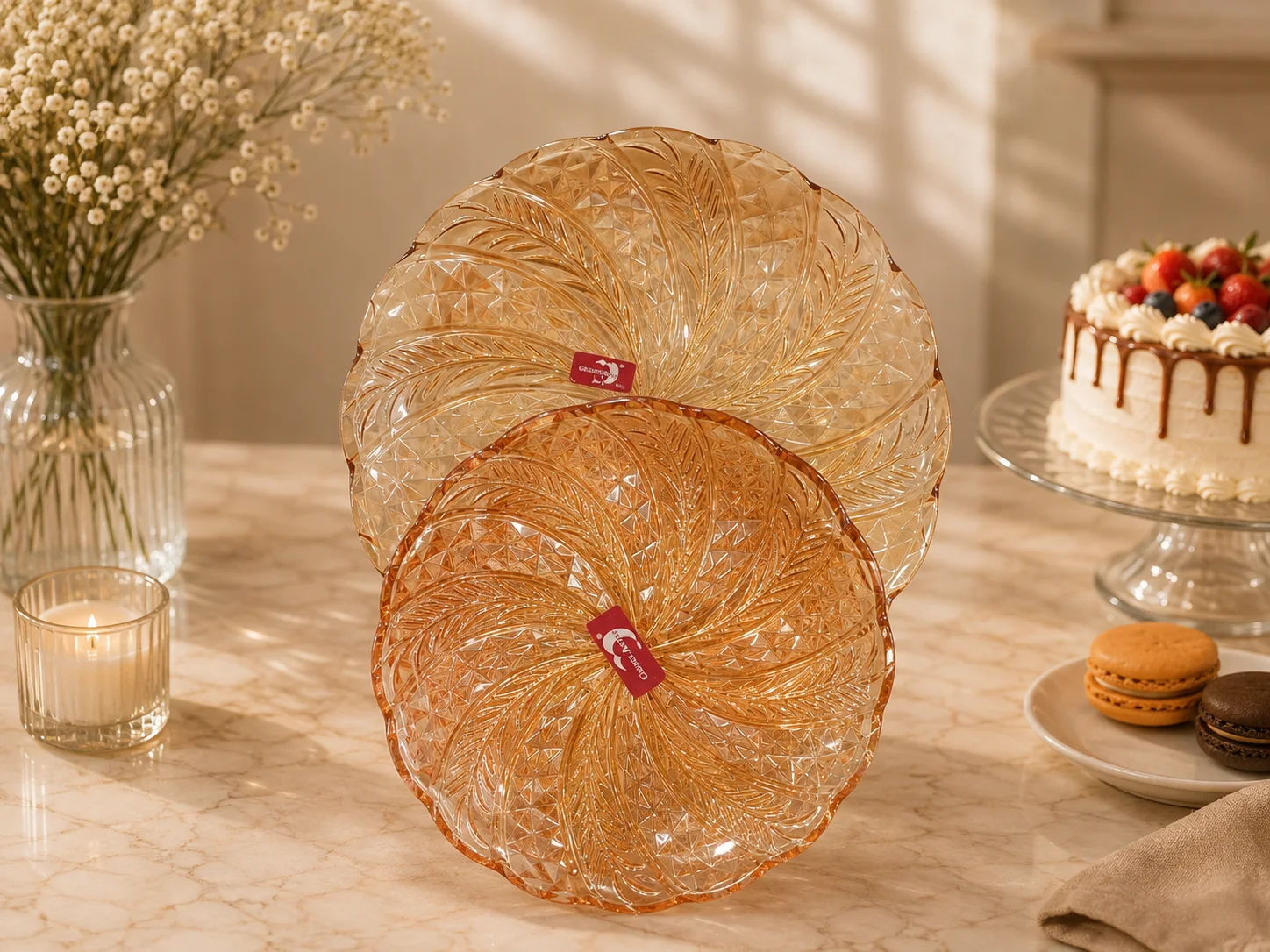 Golden Cake Set  (7pcs) 1 photo 1