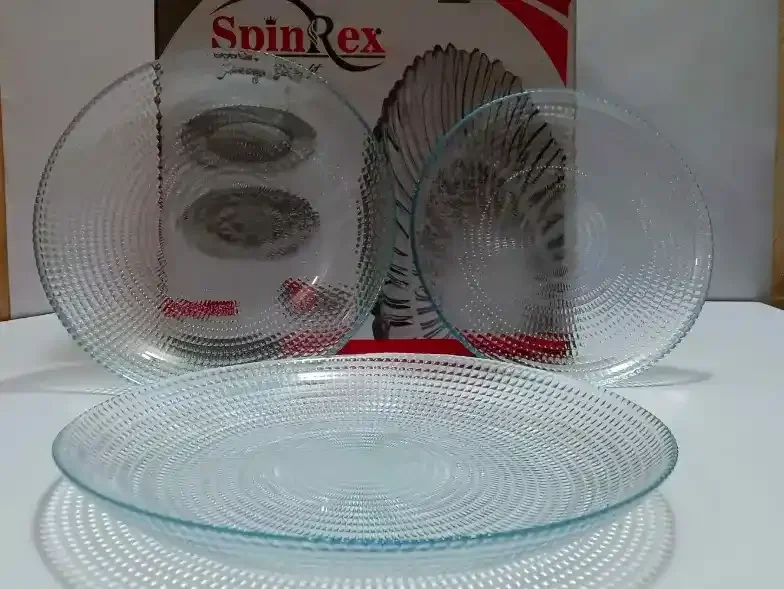 Tempered Glass Plate Set (Oven Use) (18-Pcs) Specks photo 3