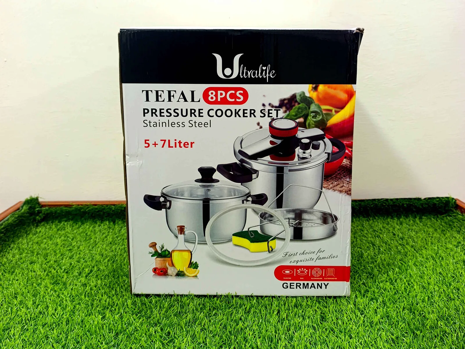 Pressure Cooker Set Knob type (8pcs) (Germany) photo 4