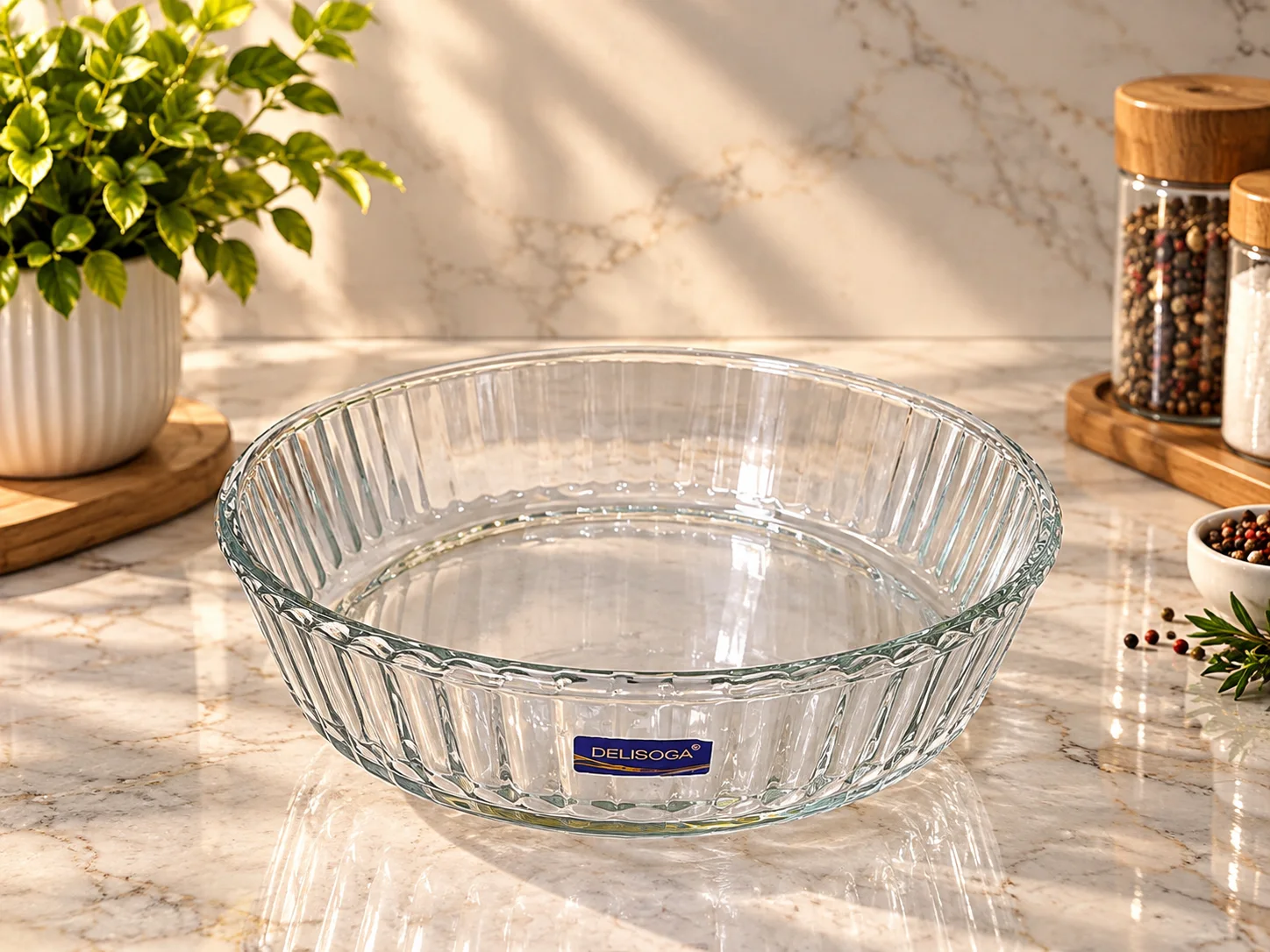 Deep Glass Serving Dish (Large) photo 2
