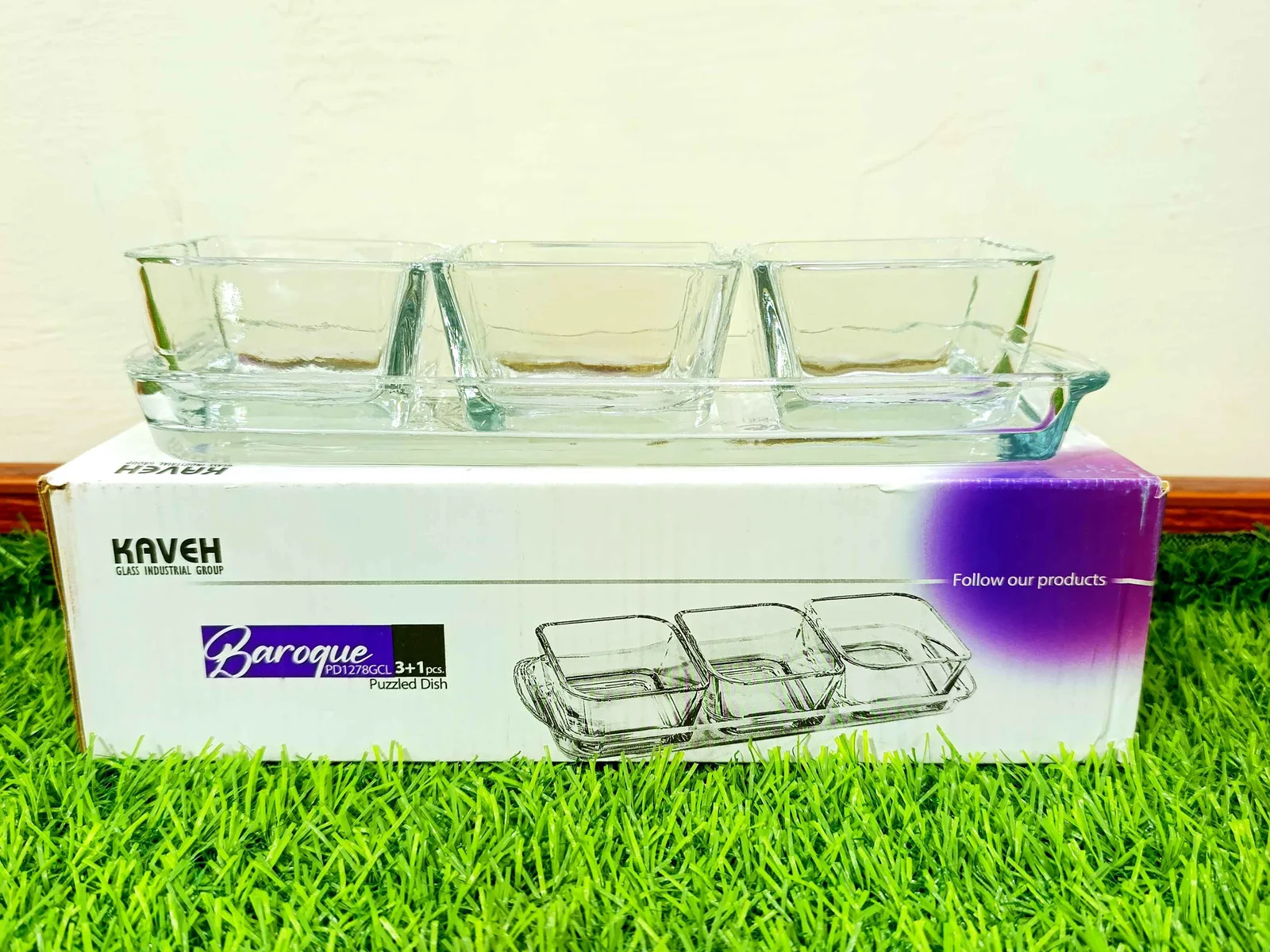 Glass Sauce Dish 3+1 (imported) photo 3